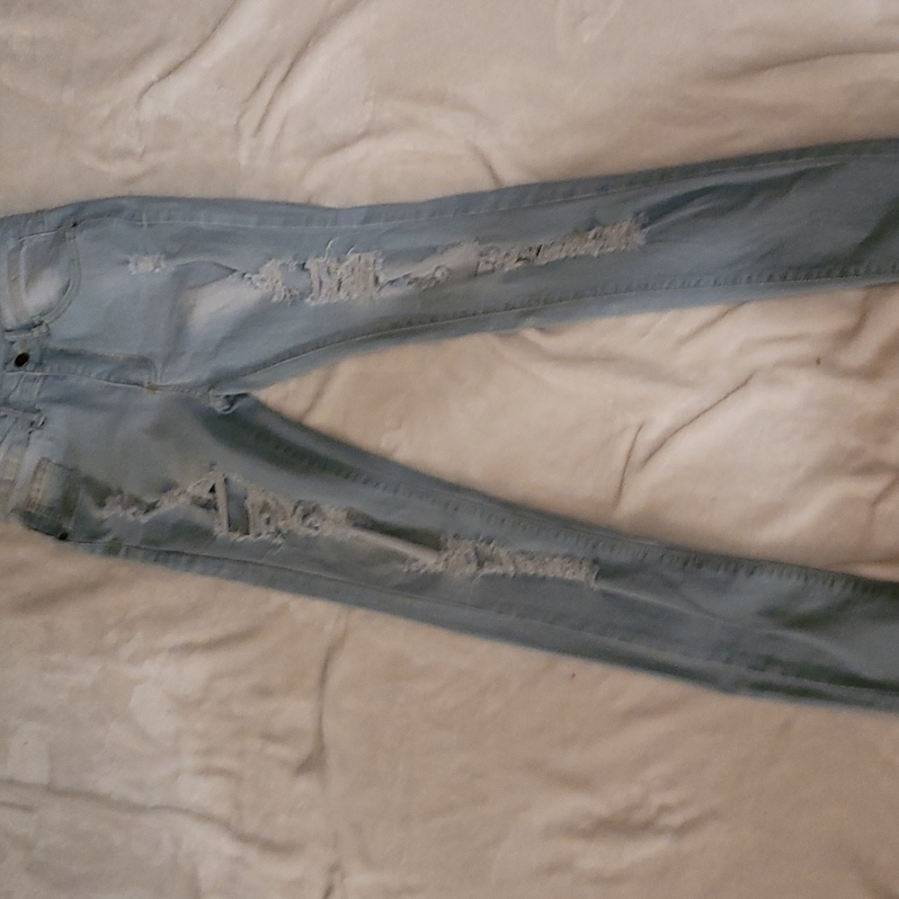 High rise Ripped jeans